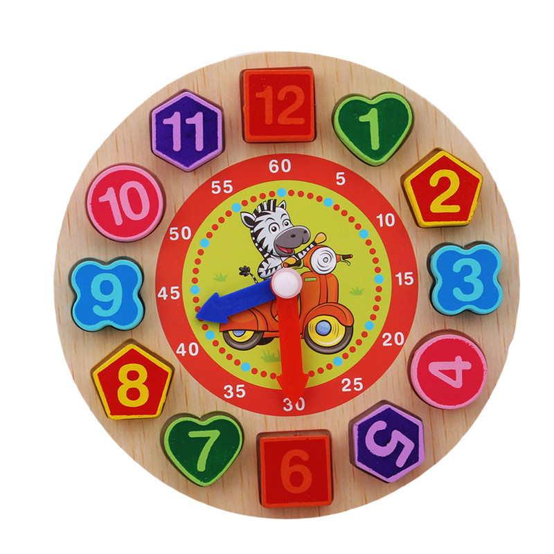 Learning Clock Kids Wooden Toy